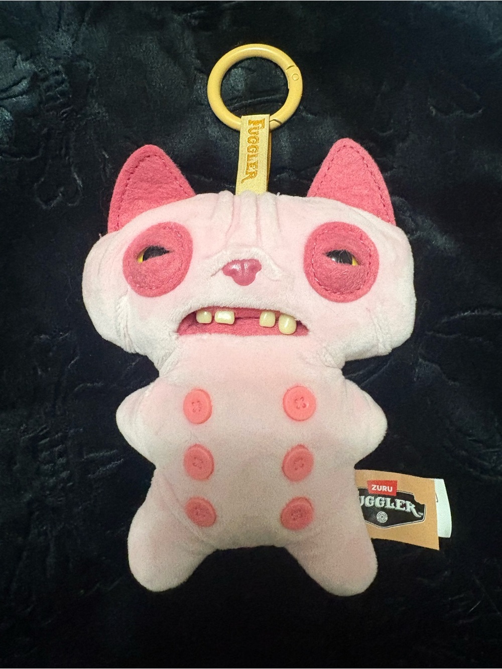 Fuggler Alley Cat Wrinkle Mcstinkles Keychain
